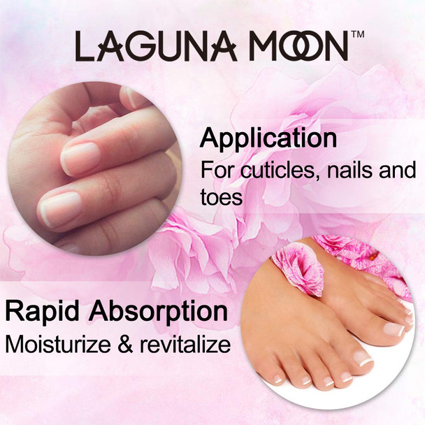 Lagunamoon Cuticle Oil Pen For Nail Nail Oil For Nail Care & Nail Growth - Nourish Soothe & Moisturize Damaged Nails - Rose 5 Ml