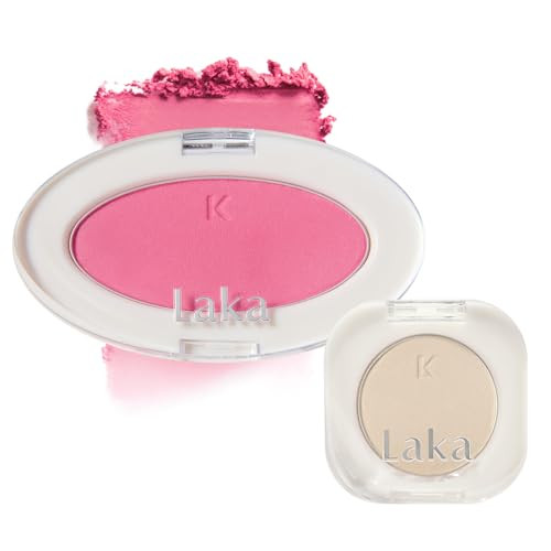 Laka Cheek & Eye Duo- Love Silk Blush 703 Icon & Mono Eyeshadow 908 Vanilla