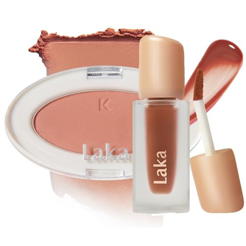 Laka Blush And Lip Duo- Love Silk Blush 709 Dolce & Fruity Glam Tint 108 Salty