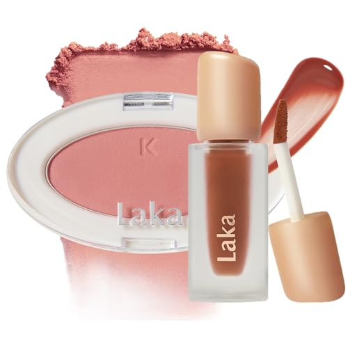 Laka Blush And Lip Duo- Love Silk Blush 705 Angel & Fruity Glam Tint 108 Salty