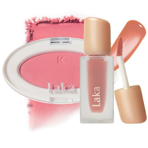Laka Blush And Lip Duo- Love Silk Blush 701 Harico & Fruity Glam Tint 131 Creamcha