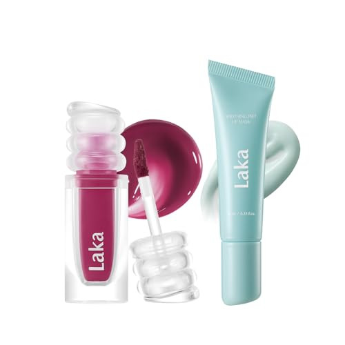 Laka Lip Prep Duo- Maxi Glayer Tint 620 Tempo & Soothing Prep Lip Mask