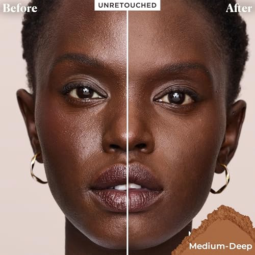 Laura Mercier Translucent Loose Setting Powder In Shade Medium Deep: 24 Hr Shine Control Soft Matte Finish Best For Normal To Oily Skin For Medium-Deep To Deep Skin Tones + Velour Puff Bundle