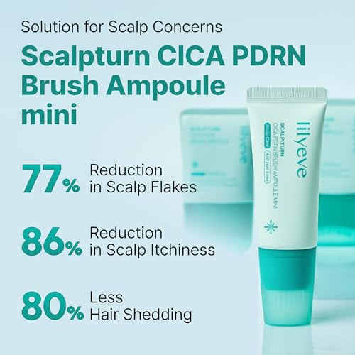 Lilyeve Scalpturn Cica Pdrn Scalp Serum With Built-In Brush Pdrn To Strengthen Hair Roots Itchy Scalp Relief Dry Scalp Hydration - Korean Hair Care 1.01 Fl. Oz