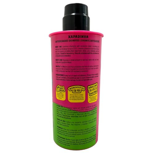 Lola From Rio - Xapadinha - Anti-Breakage Shampoo For Straight Or Straightened Hair Thermal Protecton Fiber Alignment Shine Frizz Reduction 8.45 Fl Oz