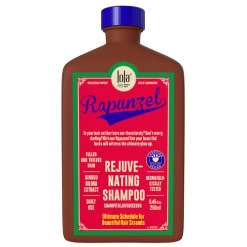 Lola From Rio Rapunzel Rejuvenating Shampoo Nourishing & Strengthening Shampoo For Fine Thinning Hair Supports Scalp & Hair Vitality Sulfate- & Hydrating 8.45 Fl Oz