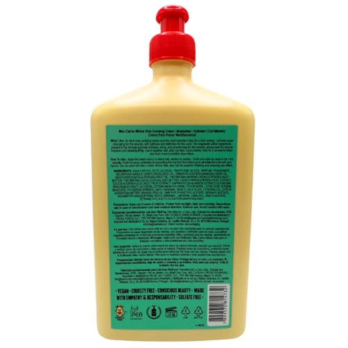 Lola From Rio Meu Cacho Minha Vida Curl Defining Cream For Soft Bouncy Curls & Waves Lightweight Moisturizing Curl Enhancer 17.6 Fl Oz
