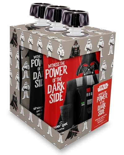 Mad Beauty Star Wars Dark Side Shower Gel Trio Channel Cleansing Power Straight From The Dark Side Refreshing Fragrances: Amber And Ginseng Cedarwood And Lime And Lemon And Mandarin Great