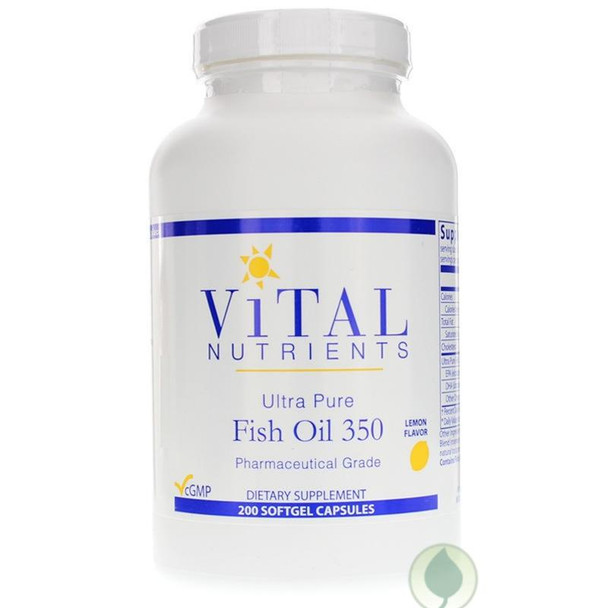 Vital Nutrients  Ultra Pure Fish Oil 350  200 Soft Gels