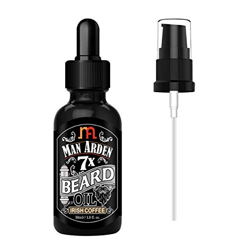 Man Arden 7X Beard Oil 30Ml (Irish Coffee) - 7 Premium Oils For Beard Growth And Nourishment