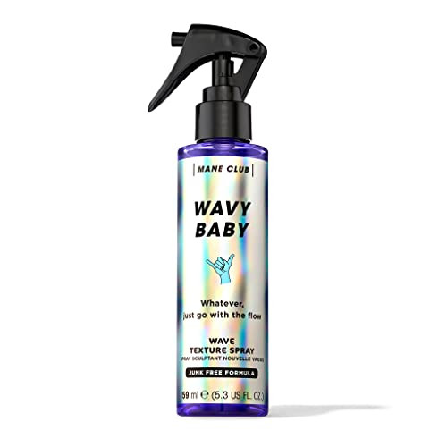 Mane Club Wavy Baby Wave Texture Spray Cruelty Vegan No Sulfates Or Parabens 5.3 Oz