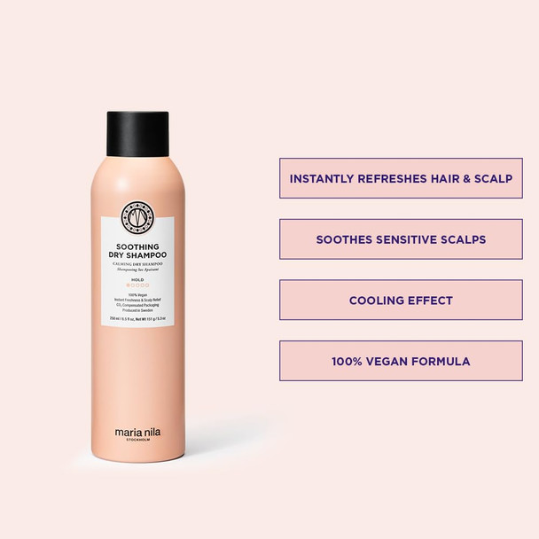 Maria Nila Soothing Dry Shampoo Hold 1/5 Freshens Up Greasy Hair & Soothing For Scalp 100% Vegan & Sulfate/Paraben 6.9 Fl Oz