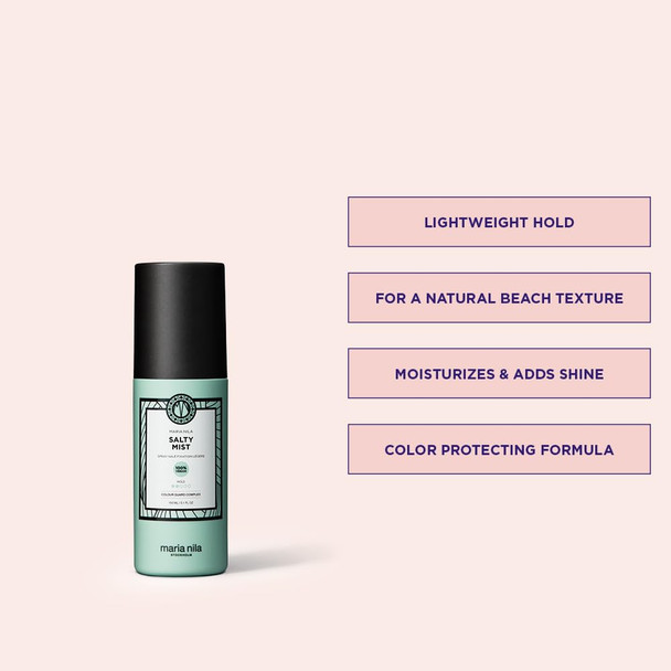 Maria Nila Salty Mist Hold 2/5 For A Light Beach Look 100% Vegan & Sulfate/Paraben 5.1 Fl Oz