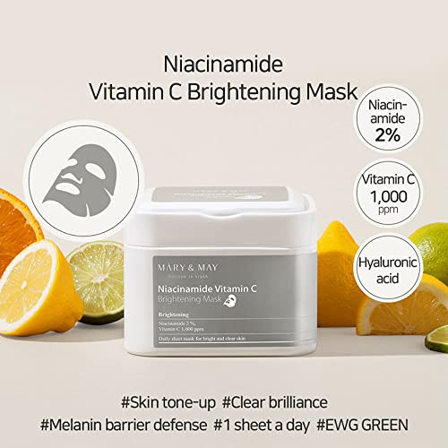 Mary&May Vegan Blackberry Complex Cream Essence + Niacinamide Vitamin C Daily Mask Bundle