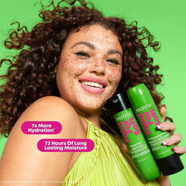 Matrix Food For Soft Shampoo & Conditioner Set For Dry And Brittle Hair - Moisturizes Detangles And Cleanses With Hyaluronic Acid & Avocado Oil