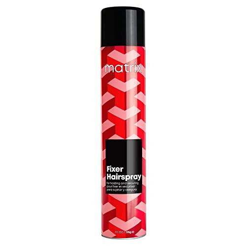 Matrix Styling Fixer Hairspray - Adds Flake- Lift Fullness And Volume Controls Frizz Dry Finish With Flexible Hold For All Hair Types Vegan 11.1 Oz