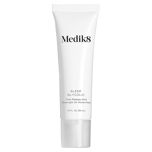 Medik8 Sleep Glycolic - Exfoliating Glycolic Acid At Home Face Peel - Night Cream For Face - Night Peel With Glycerin And Korean Clover 1.0 Oz