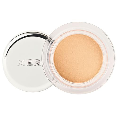 Merit Solo Shadow Cream Eyeshadow - Palladium Warm Silver - Buildable Sheer Wash Long-Wear Vegan Eye Shadow