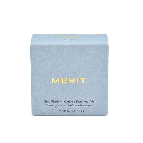 Merit Solo Shadow Cream Eyeshadow Glac Soft Rose Buildable Sheer Vegan & Cruelty-