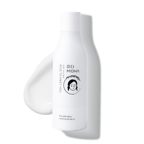 Midha Rice Milk Lotion 6.76Fl.Oz/200Ml Deep Hydration Soothing Care Lightweight Nourishment Smooth Skin Texture Radiant Finish Glowing Complexion