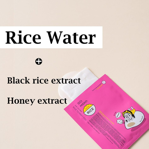 Midha Rice Milk Mask Nutri Firming 0.77Fl.Oz/23Ml X 5SetLifting And Firming Nourishing Care Elasticity-Boosting Hydrating Deep Moisture Skin Bounce Non-Sticky Daily Face Sheet Mask