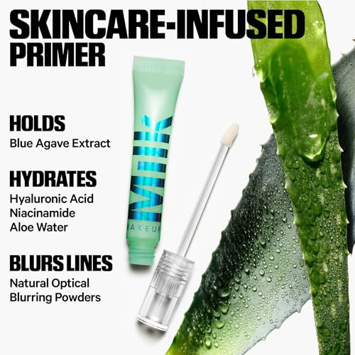 Milk Makeup Hydro Grip Eye Primer With Hyaluronic Acid Clear Primer For Eyeshadow + Undereye Concealer Grips Makeup Hydrates + Smooths Skin For Crease- Long-Lasting Wear 0.29 Oz