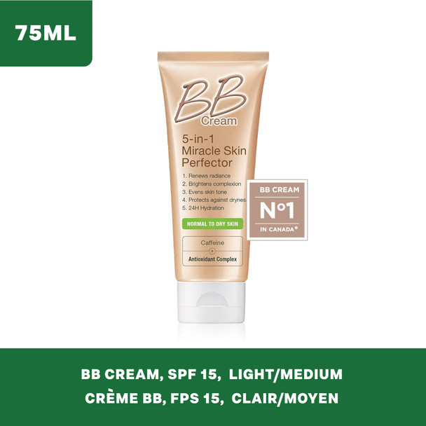 Garnier Skinactive Miracle Skin Perfector Bb Cream Anti-Aging Light/Medium 2.5 Oz