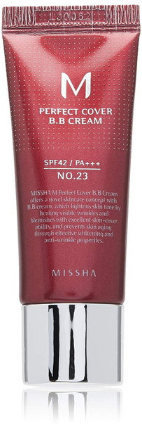 Missha M Perfect Cover Bb Cream With Spf 42 Pa+++ No.23 Natural Beige 0.68 Fl Oz
