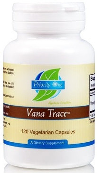 Priority One Vana Trace 50mg 120 Vegetarian Capsules