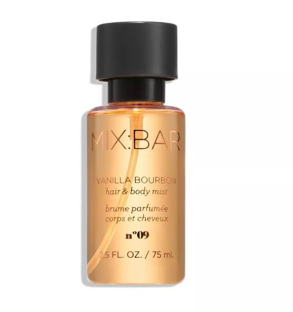 Mix:Bar Vanilla Bourbon Perfume & Body Mist Bundle Eau De Parfum + 2.5Oz Mini Body Spray Warm Sweet Long-Lasting Fragrance Travel-Friendly Cruelty- Vegan