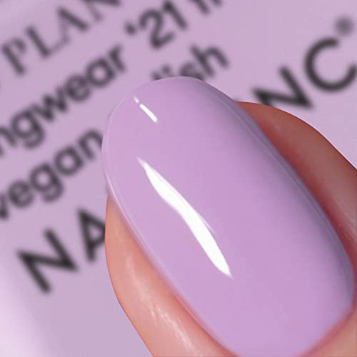 Nails Inc Plant Power Alter Eco Lilac Shade 73% Plant-Based Long Wearing Non Toxic Quick Dry 21 Harmful Ingredients Vegan & Cruelty Eco Nail Polish 0.47 Fl Oz