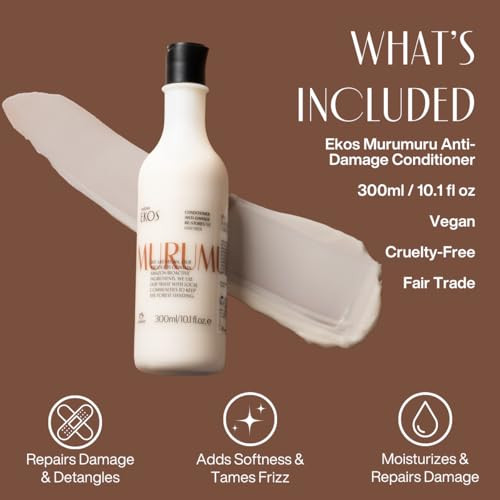 Natura - Ekos Murumuru Restoring Conditioner Refill - Anti-Damage - Hair Detangler & Moisturizer - Vegan Hair Care - Brazilian Beauty Secrets - Personal & Self Care 10.1 Fl Oz (300Ml)