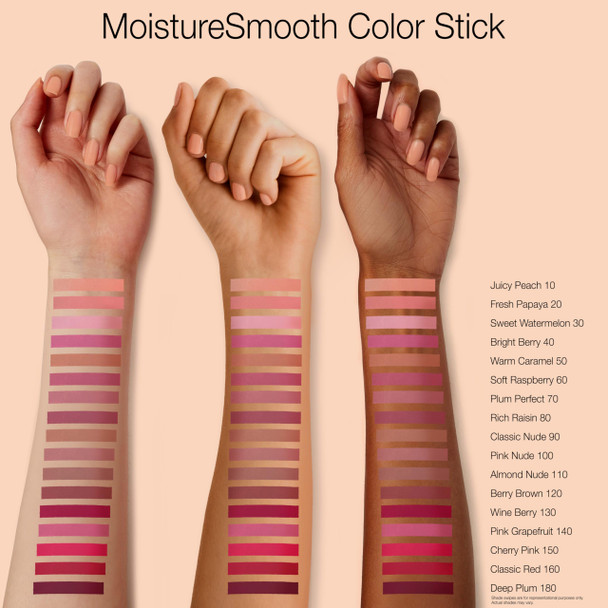 Neutrogena Moisture Smooth Color Stick For Lips Moisturizing And Conditioning Lipstick With A Balm-Like Formula Nourishing Shea Butter And Fruit Extracts 120 Berry Brown.011 Oz (Pack Of 1)