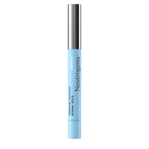 Neutrogena Makeup Remover Eraser Stick With Vitamin E Easy-To Use & Travel-Friendly Makeup Removing Gel Pen For On-The-Go Touch-Ups Of Stray Or Smudged Eyeliner Lipstick & More 0.04 Oz