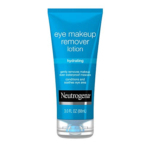 Neutrogena Hydrating Eye Makeup Remover Lotion Gentle Daily Makeup Remover With Skin-Soothing Aloe And Cucumber Extracts To Remove Even Waterproof Mascara Fragrance- 3 Oz