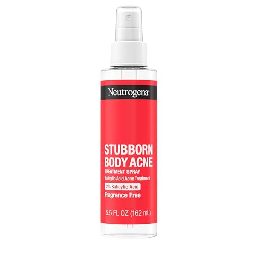 Neutrogena Stubborn Body Acne Spray With Salicylic Acid Fragrance- Spray Acne Treatment To Clear & Help Prevent Acne Ideal For Chest & Back Breakouts 2% Salicylic Acid 5.5 Fl. Oz