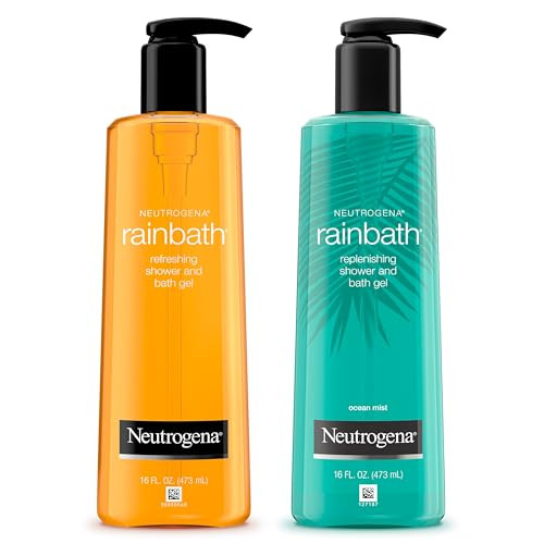 Neutrogena Rainbath Refreshing & Cleansing Shower & Bath Gel Moisturizing Daily Body Wash & Shaving Gel For Soft Skin Two Pack Including Ocean Mist & Original Scents 16 Fl. Oz 2 Pack