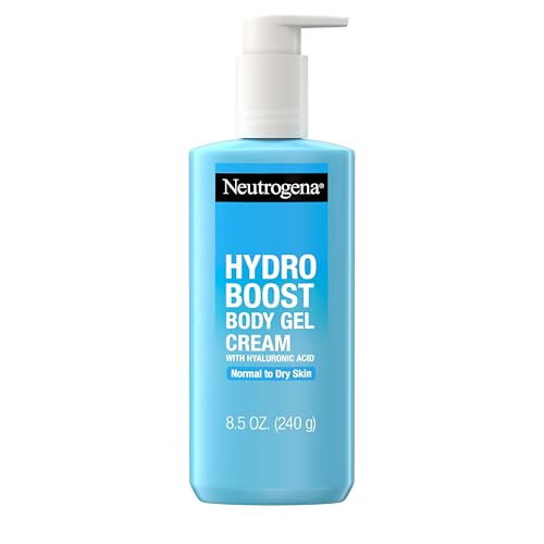 Neutrogena Hydro Boost Hydrating Body Gel Cream With Hyaluronic Acid Instantly Quenches For Hydrated Soft & Supple Skin Nongreasy Fast Absorbing Cream For Normal To Dry Skin 8.5 Oz 12 Pack