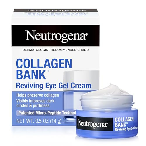 Neutrogena Collagen Bank Reviving Eye Cream Under Eye Cream Helps Preserve Collagen Visibly Improves Dark Circles Puffiness Fine Lines Texture Fragrance With Peptides 0.5 Oz