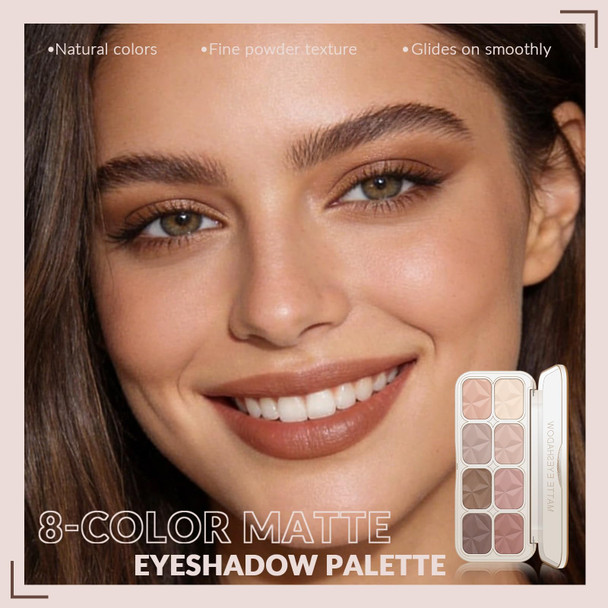 Noerrors Soft Mauve Neutral Matte Eyeshadow Palette Light Pink Nude Beige Taupe Brown Natural Eyeshadow For Older Women Low Contrast Fresh Pastel Looks Velvet Smooth Powder Eye Shadow Makeup