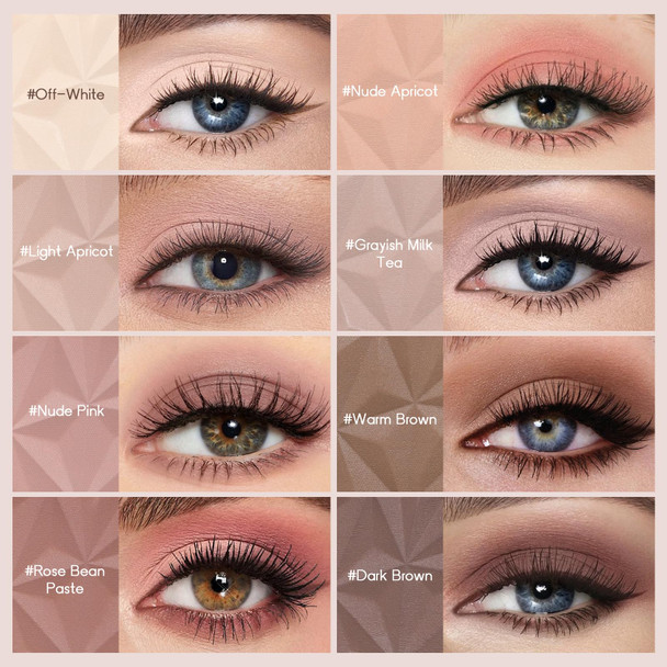 Noerrors Soft Mauve Neutral Matte Eyeshadow Palette Light Pink Nude Beige Taupe Brown Natural Eyeshadow For Older Women Low Contrast Fresh Pastel Looks Velvet Smooth Powder Eye Shadow Makeup