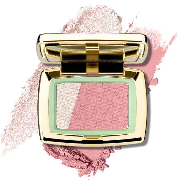 Noerrors Highlighter & Blush Palette Duo2-In-1 Lightweight Cheek Glow Kit Pink Cheeks Face Glow HighlightLong-Lasting Natural Finish All Skin TonesSilky Powder Formula With Mirror Face Makeup01