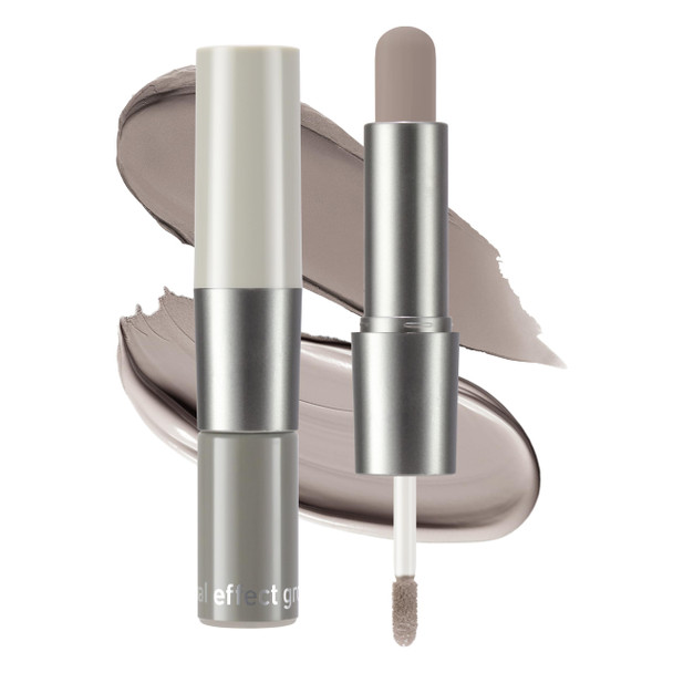 Noerrors Dual-Ended Cool Toned Cream Contour Stick Liquid For Fair Pale Light Skin Waterproof & Long Lasting Lightweight Blendable Easy Application Matte Finish Grey Contour Face Makeup For Women