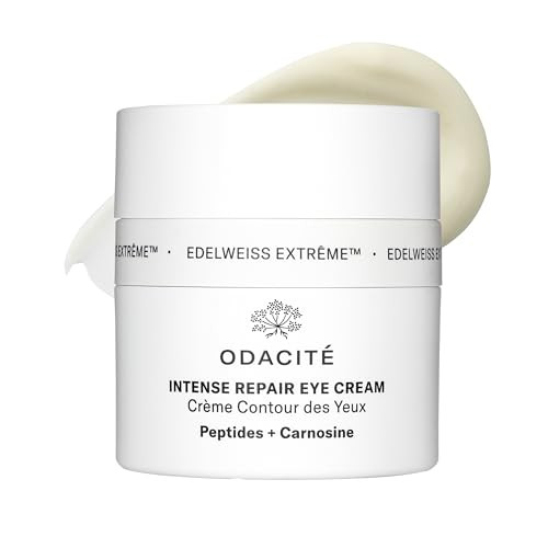 Odacite Edelweiss Extreme Intense Repair Eye Cream - Anti-Aging Treatment With Carnosine Peptides For Youthful Eyes - Vegan Skincare - Sensitive Skin Friendly - For All Skin Types 0.51 Oz