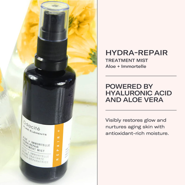 Odacite Odacit Face Moisturizer Spray Mist - Aloe & Immortelle Hydra-Repair Facial Mist - Lightweight & Refreshing Anti-Aging Moisturizer For Mature Dry Or Sensitive Skin 1.69 Fl. Oz