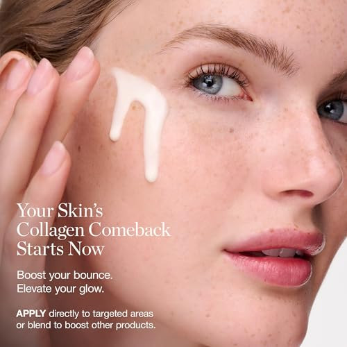 Ogee Vegan Collagen Boost Elixir - Peptides Serum For Face - Boosts Collagen Production By 150% - Organic Firming & Smoothing Facial Serum 15 Ml