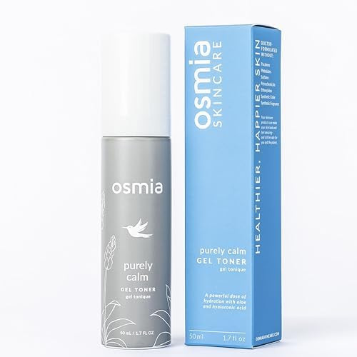 Osmia Skincare - Purely Calm Gel Toner Hyaluronic Acid Apple Extract White Tea Aloe Vera Hydrate Soothe Support Clean Beauty For Healthy Skin (1.7 Fl Oz 50 Ml) Packaging