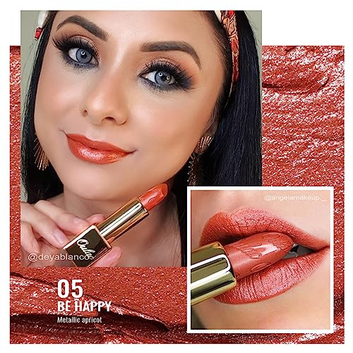 Oulac Lipstick Set For Women - 3 Types Lip Makeup Finish High Impact Lipcolor With Moisturizing Formula Vegan & Clean Beauty 05+Gm07+Pg04