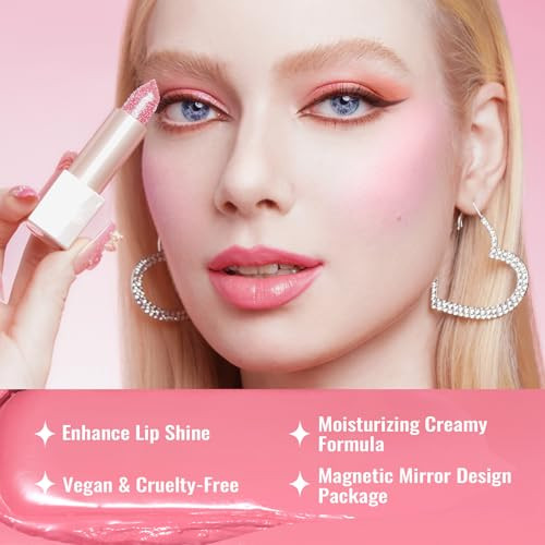 Oulac Lip & Eye Makeup Set 3Pcs Included Shimmer Lipstick Lipliner Eyeshadow Lipstick For Women Pg10+Cst17+El05