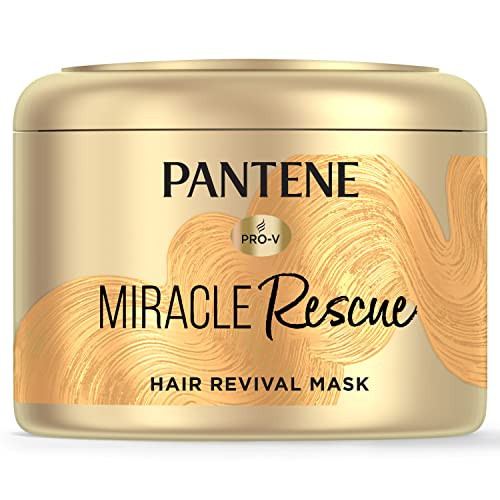 Pantene Hair Mask Deep Conditioning Hair Mask For Dry Damaged Hair Miracle Rescue 6.4 Oz